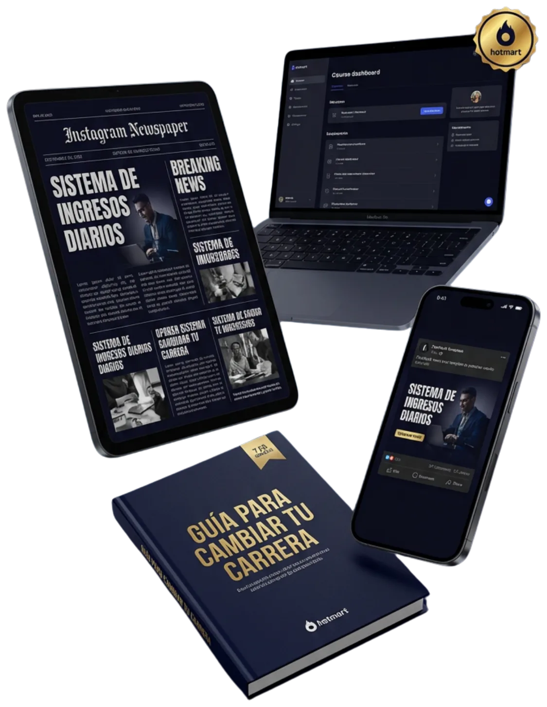 Todo lo que obtenés: periódico digital, dashboard, app móvil y guía